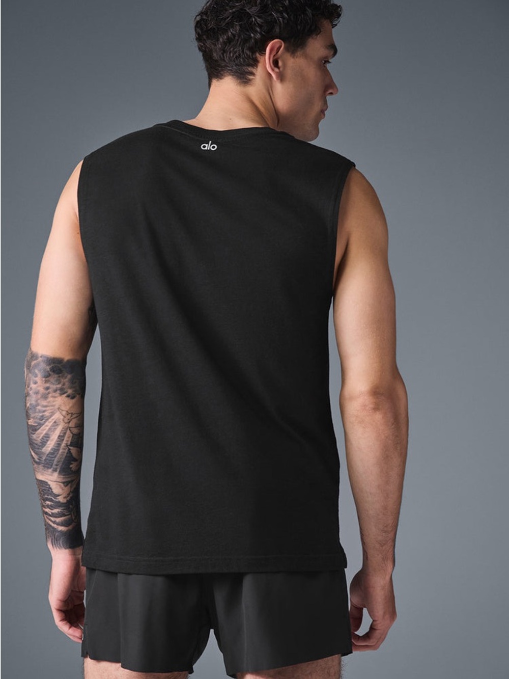 Alo Yoga Men’s Medium | The Triumph Muscle Tank In Black